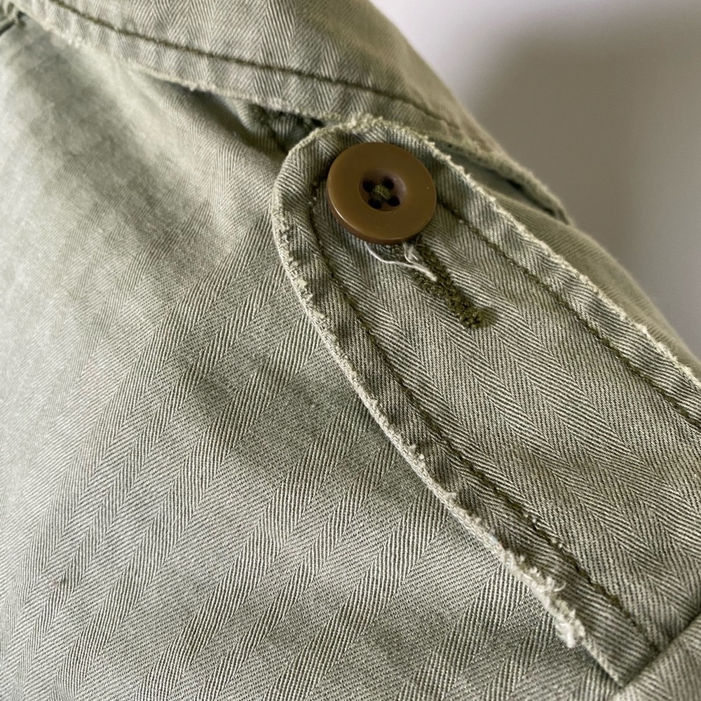 We The Free Vintage Style Green Button Up Jacket - Picture 7 of 8